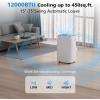 COWSAR 13000 BTU Portable Air Conditioner 4-IN-1 Portable AC Unit 24H Timer Room Air Conditioners 450 Sq.Ft. Coverage ＜53dB Portable Air Conditioners for 1 Room(12000 BTU)