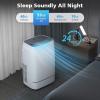 COWSAR 13000 BTU Portable Air Conditioner 4-IN-1 Portable AC Unit 24H Timer Room Air Conditioners 450 Sq.Ft. Coverage ＜53dB Portable Air Conditioners for 1 Room(13000 BTU)