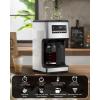 COWSAR 14-Cup Coffee Maker, 24-Hour Programmable Coffee Brewer, Keep Warm, Drip Free, Washable Filter, Stainless Steel, Silver