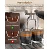 COWSAR (2025 New) Espresso Machines with Built-in Anti-Clog, 20 Bar Expresso Coffee Machines with Milk Frother Steam Wand, Tamping Tool, Espresso Machine with Grinder for Latte, Cappuccino, Americano(Espresso Maker Ultra)