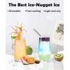COWSAR Nugget Ice Maker Countertop, Chewable Pebble Ice 34Lbs Per Day, Crunchy Pellet Ice Cubes Maker Machine with Self Cleaning, Compact Portable Design for Home/Kitchen/RV/Office