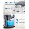 COWSAR Nugget Ice Makers Countertop, Soft Chewable Crushed Ice Maker Machine, Portable Pebble Ice Maker Countertop, 34Lbs/Day, Self-Cleaning, One-Button Operation Ice Machine for Home Kitchen Party