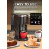 COWSAR Single Serve Coffee Maker, Coffee Brewer for Capsule and Ground Coffee, Capsule Coffee Machine with 40 Oz Water Tank, 5 Brew Sizes Up To 14 Oz, Black