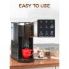 COWSAR Single Serve Coffee Maker, K Cup Coffee Brewer for Capsule and Ground Coffee, Capsule Coffee Machine with 40 Oz Water Tank, Instant-Heat, 5 Brew Sizes Up To 14 Oz, Black(Coffee Maker)