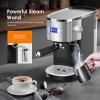 COWSAR Single Serve Coffee Maker, K Cup Coffee Brewer for Capsule and Ground Coffee, Capsule Coffee Machine with 40 Oz Water Tank, Instant-Heat, 5 Brew Sizes Up To 14 Oz, Black(Espresso Machine)
