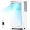 COWSAR 8000 BTU Portable Air Conditioners, Portable AC Cool up to 350 Sq.Ft, 4 Modes Room Air Conditioner with Remote/LED Display/24Hrs Timer/360° Wheels/Installation Kits, Ideal for Home/Office